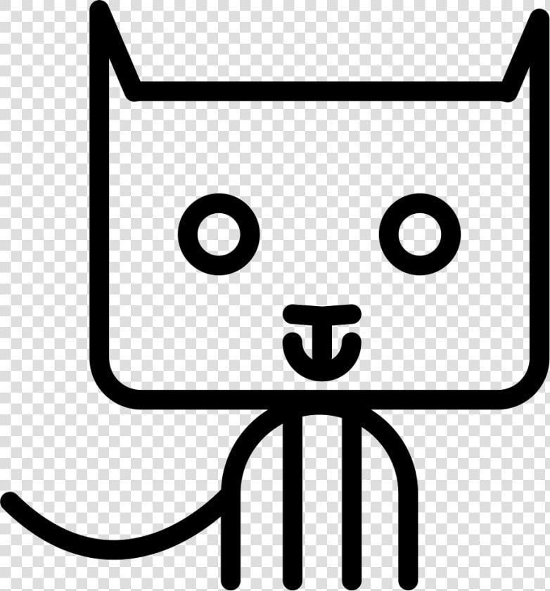 Cat Cartoon Sitting Outline   Felinos Contorno Png  Transparent PngTransparent PNG