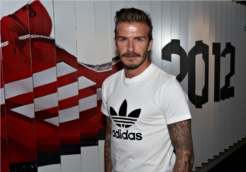 ¿en Qué Equipo Argentino Podría Jugar David Beckham   Beckham With Adidas Shirt  HD Png DownloadTransparent PNG