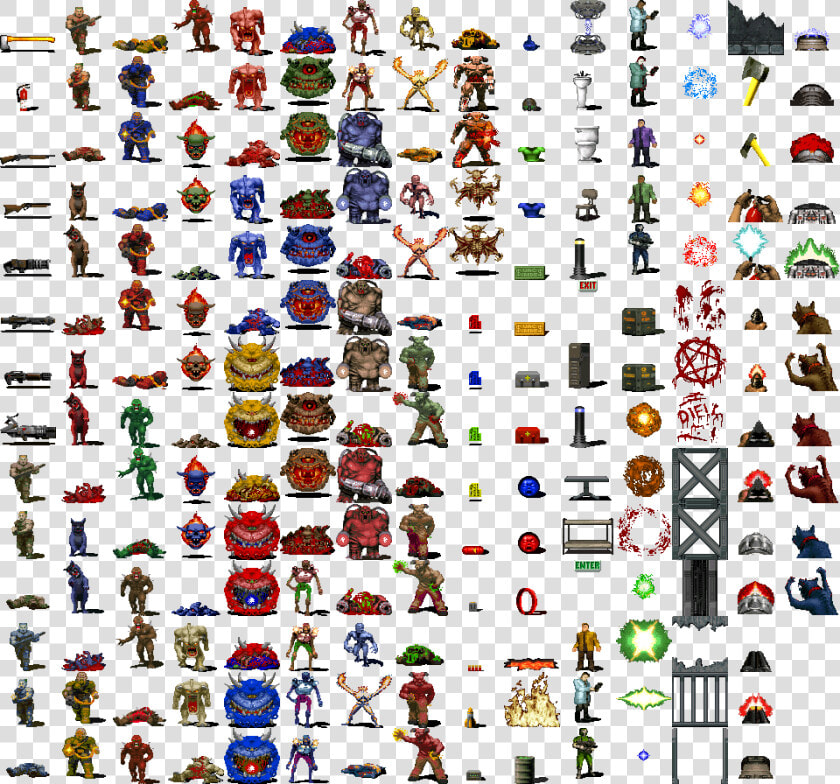 Group 3 Contains 93 Records   Doom Sprites  HD Png DownloadTransparent PNG