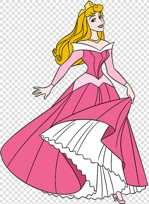 Princess Aurora Pink Dress Clipart   Png Download   Snow White Pink Dress  Transparent PngTransparent PNG