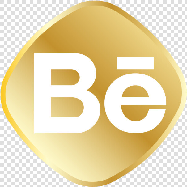 Golden Behance Icon  Social Media Vector  Royal  Golden  HD Png DownloadTransparent PNG