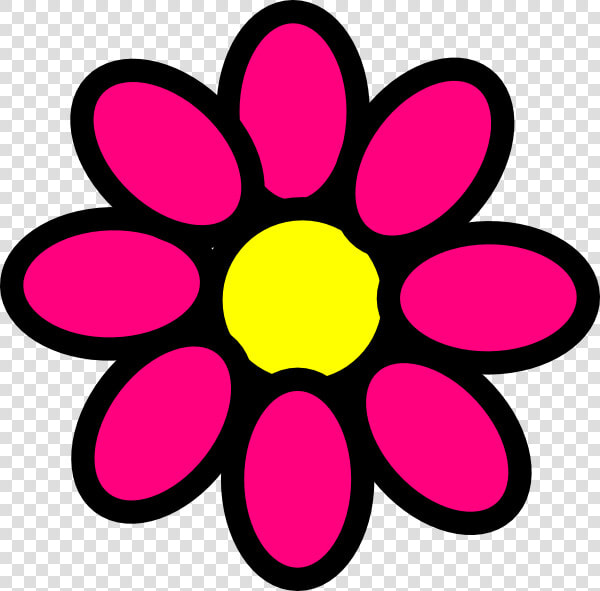 Pink Flower Clip Art At Clker   Girly Clipart  HD Png DownloadTransparent PNG