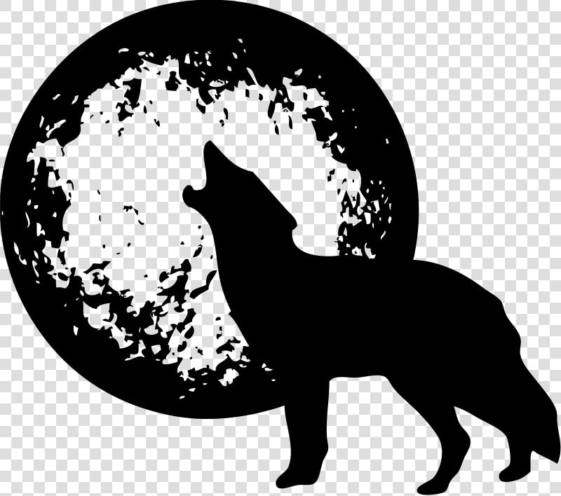 Wolf With Moon   Wolf And Moon Png  Transparent PngTransparent PNG