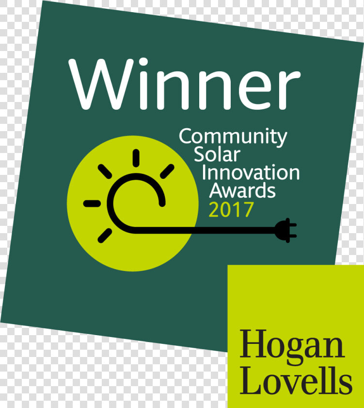 Winner Logo Community Solar Innovation Award 2017   Hogan Lovells  HD Png DownloadTransparent PNG