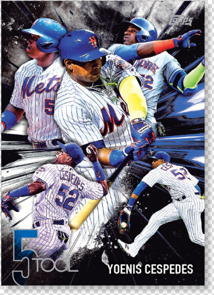 Yoenis Cespedes 2017 Topps Baseball Series 1 Five Tool   Baseball Player  HD Png DownloadTransparent PNG