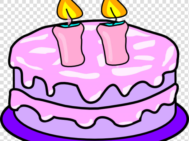 Birthday Candles Clipart 2 Candle   Cake With Candles Clipart  HD Png DownloadTransparent PNG