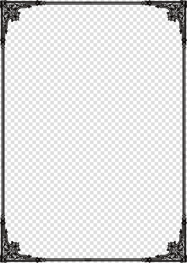 Flat Frame Grunge Black Free Png Hq Clipart   Black Frame Png  Transparent PngTransparent PNG