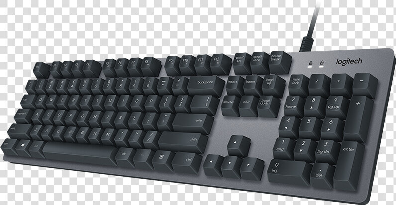 K840 Mechanical   Logitech K840 Mechanical Corded Keyboard  HD Png DownloadTransparent PNG