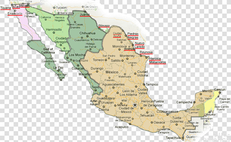 Mapa De Horarios De Mexico  HD Png DownloadTransparent PNG