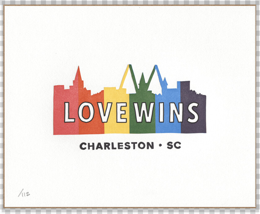 Rainbow Silhouette Of Charleston  Sc Skyline With Words   Love Charleston  HD Png DownloadTransparent PNG