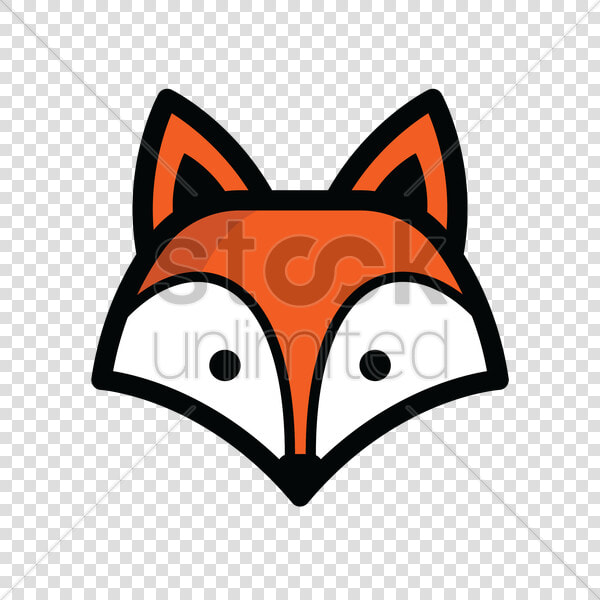 Download Fox Head Black And White Clipart Drawing Clip   Simple Cartoon Fox Head  HD Png DownloadTransparent PNG