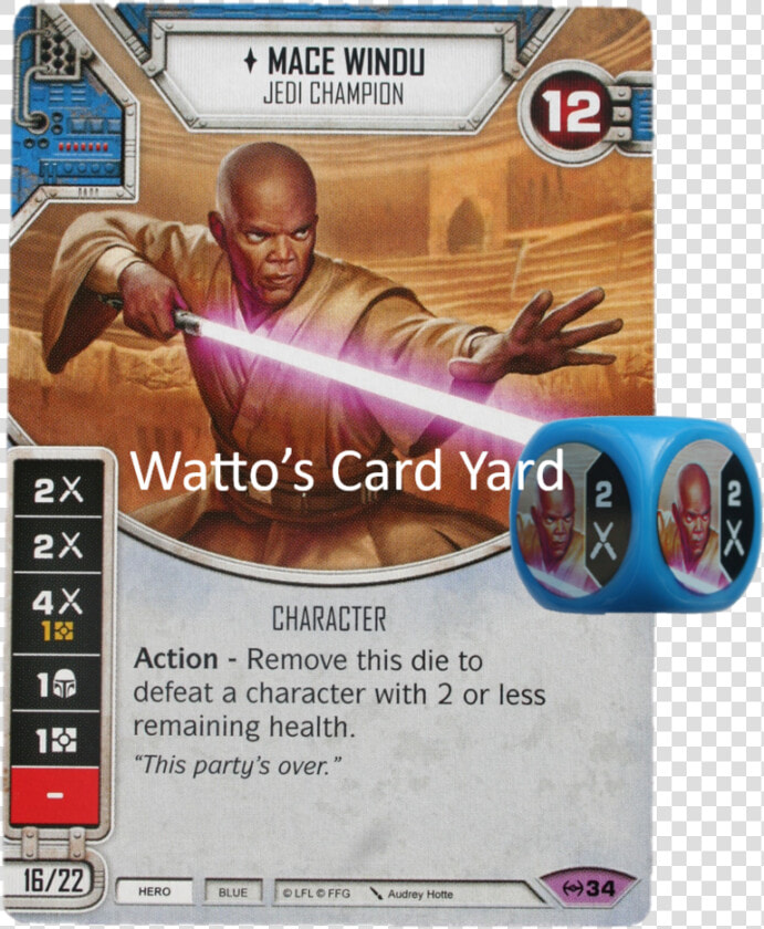 Mace Windu  Jedi Champion   Star Wars Destiny Mace Windu  HD Png DownloadTransparent PNG