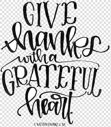 Give Thanks Thank You Black And White Clipart Transparent   Calligraphy  HD Png DownloadTransparent PNG