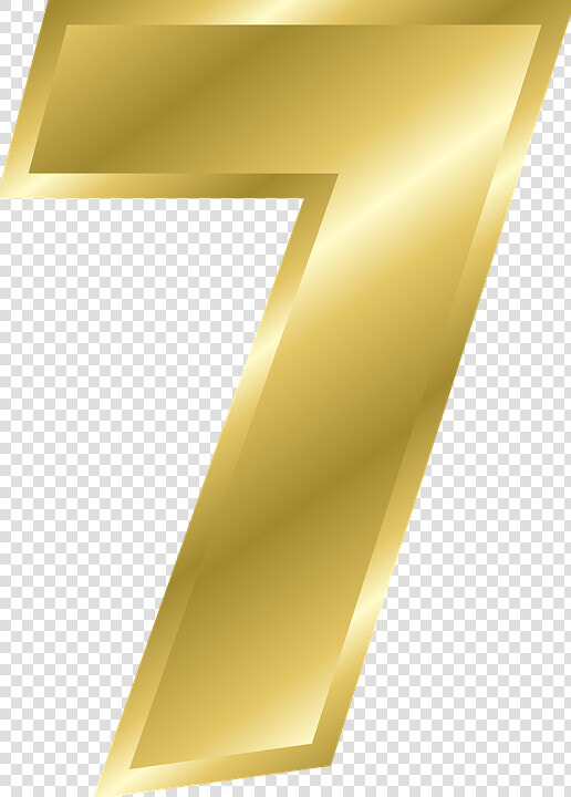 Golden Number 7 Png   Golden Number 7 Transparent Background  Png DownloadTransparent PNG