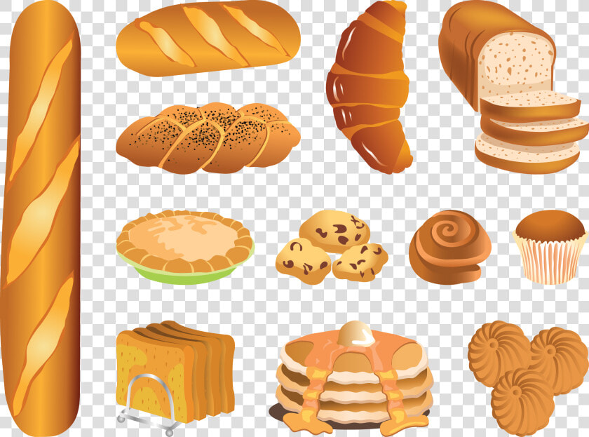 Transparent Bagels Clipart   French Bread Vector Png  Png DownloadTransparent PNG