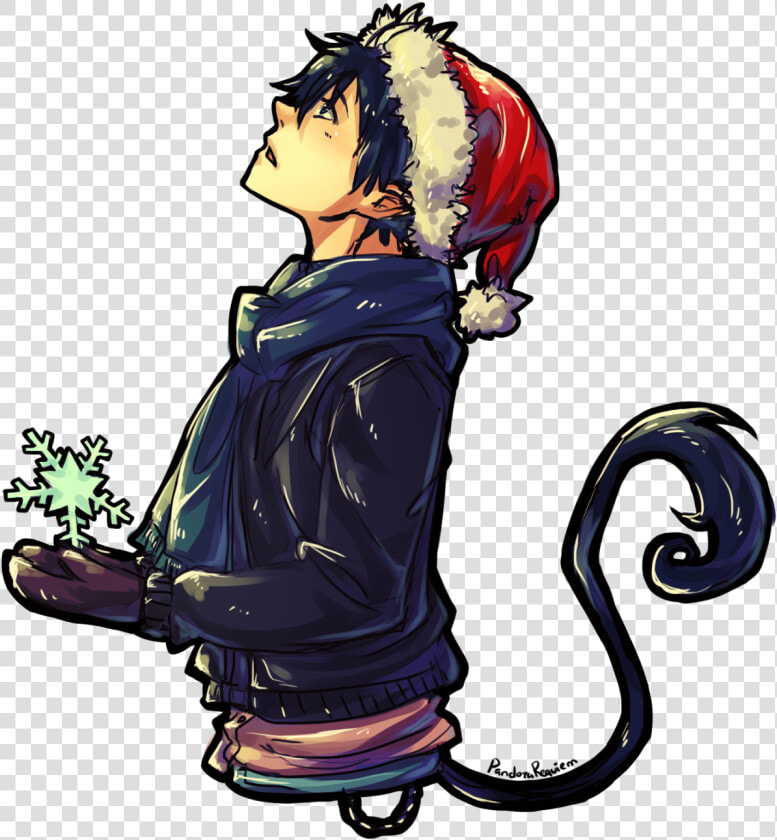  ao No Exorcist  blue Exorcist  rin Okumura  christmas   Illustration  HD Png DownloadTransparent PNG