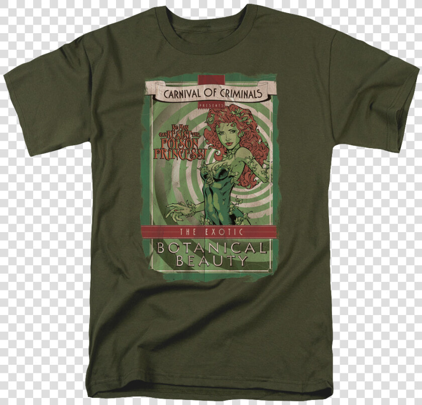 Poison Ivy Carnival Of Criminals Batman T shirt   Poison Ivy Shirt  HD Png DownloadTransparent PNG