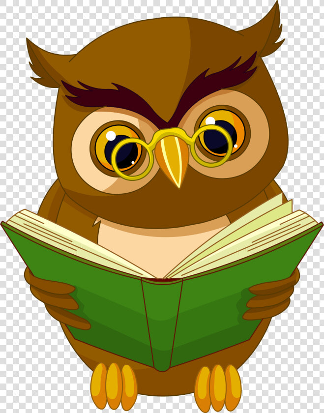 Transparent Owl With Book Png Clipart Picture   Owl Cartoon Reading A Book  Png DownloadTransparent PNG