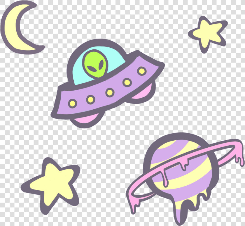 Some Alien Doodles   Transparent Space Aesthetic Stickers  HD Png DownloadTransparent PNG