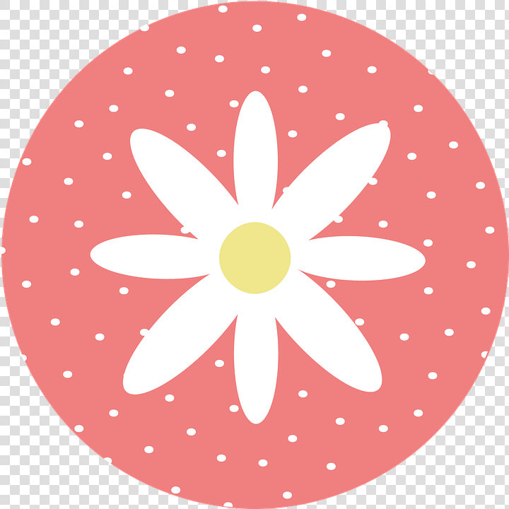 Daisy With Polka Dots Coral Svg Clip Arts   Thin Blue Line Shield  HD Png DownloadTransparent PNG