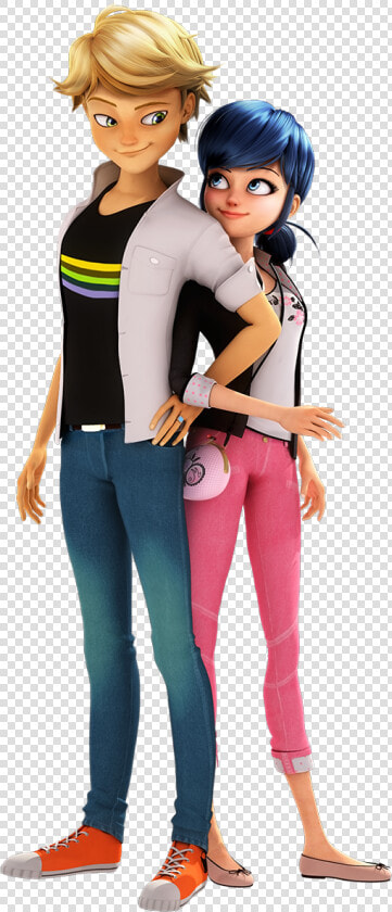 Miraculous Adrien E Marinette  HD Png DownloadTransparent PNG