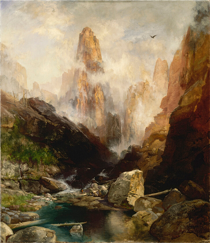 Thomas Moran S Mist In Kanab Canyon  Utah   Mist In Kanab Canyon  Utah  HD Png DownloadTransparent PNG