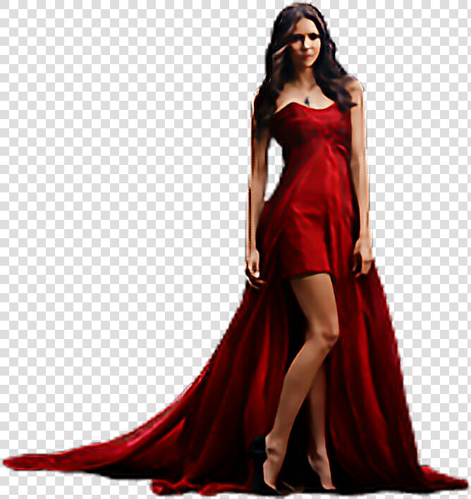  mq  vampirediaries  selinakyle  vampire  red  dress   Vampire Diaries Saison 2  HD Png DownloadTransparent PNG