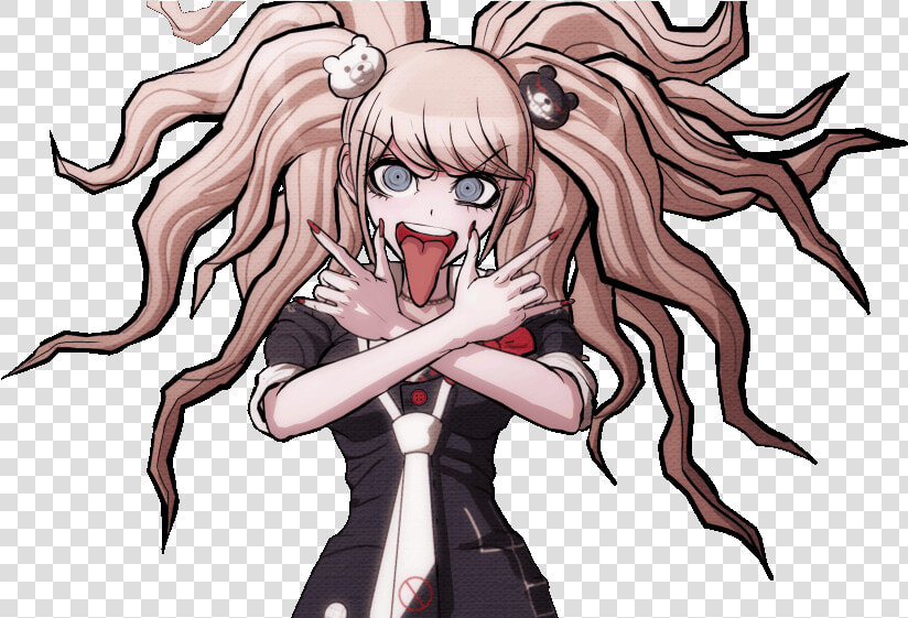 Dangan Ronpa Danganronpa Junko Enoshima Badass Monokuma   Junko Enoshima Poses  HD Png DownloadTransparent PNG