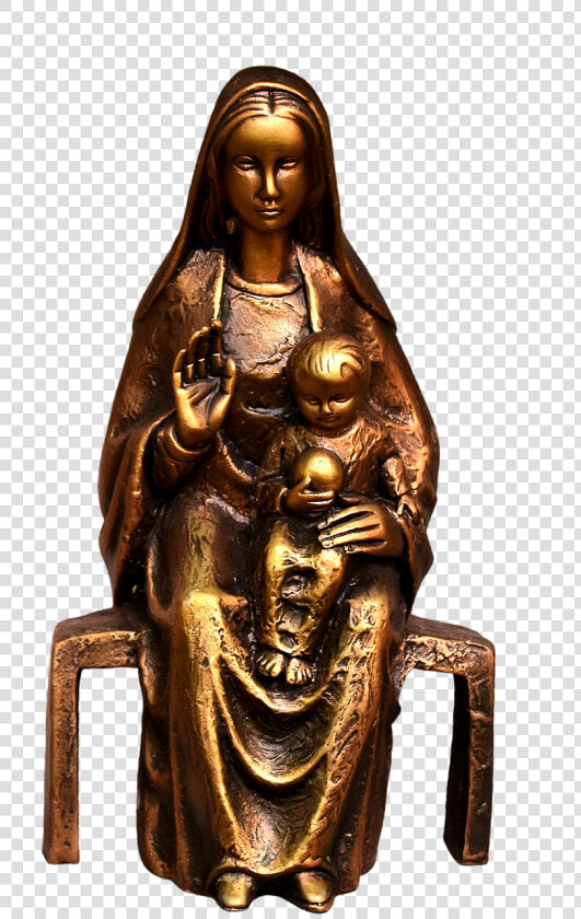 Jesus With Mother Mary   Statue  HD Png DownloadTransparent PNG