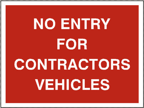 No Entry Contractor Vehicles Sign   Circle  HD Png DownloadTransparent PNG