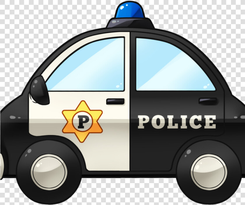 Police Officer Car Clip Art Black And White Library   Police Car Cartoon Clipart  HD Png DownloadTransparent PNG