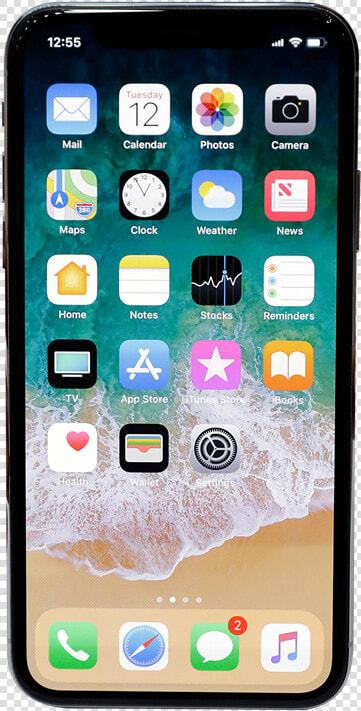 Apple Pledges Battery Fix  Medical Records In Os Update   Iphone X Home Screen Layout  HD Png DownloadTransparent PNG