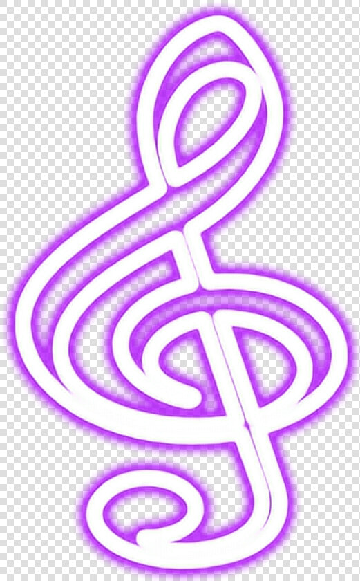  edit  sticker  rayis  brillo  clave De Sol   Clave De Sol De Color Lila  HD Png DownloadTransparent PNG