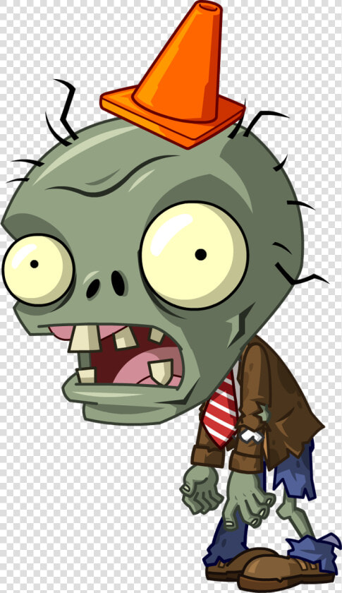 Plants Vs Zombies 1 Conehead Zombie  HD Png DownloadTransparent PNG