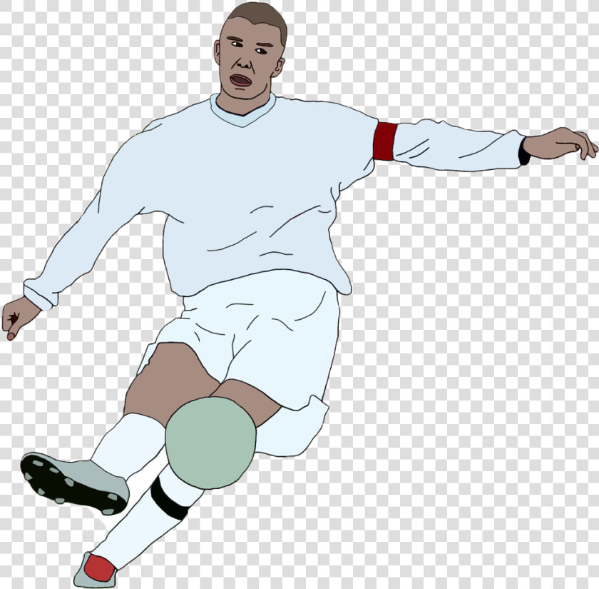 Beckham Won His 100th England Cap In A 1 0 Friendly   Football Player  HD Png DownloadTransparent PNG