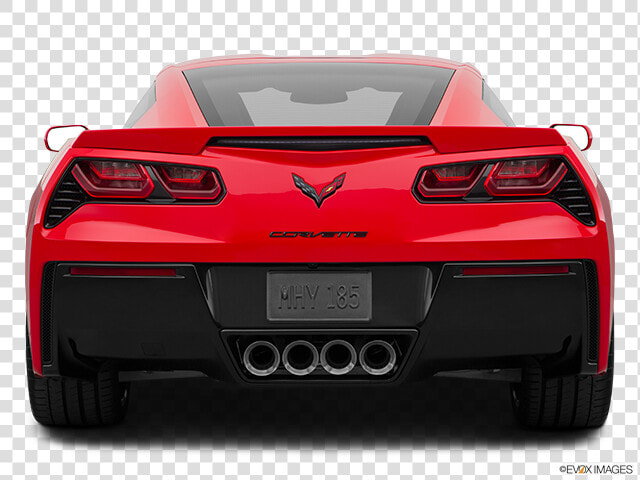 Red Corvette 2015 Rear   2019 Corvette Back View  HD Png DownloadTransparent PNG