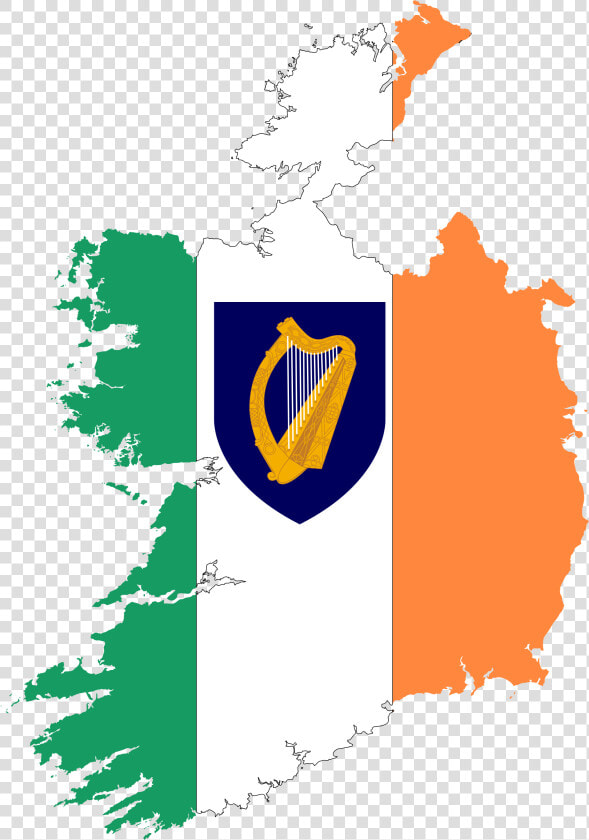 Republic Of Ireland Flag Of Ireland World Map Blank  HD Png DownloadTransparent PNG