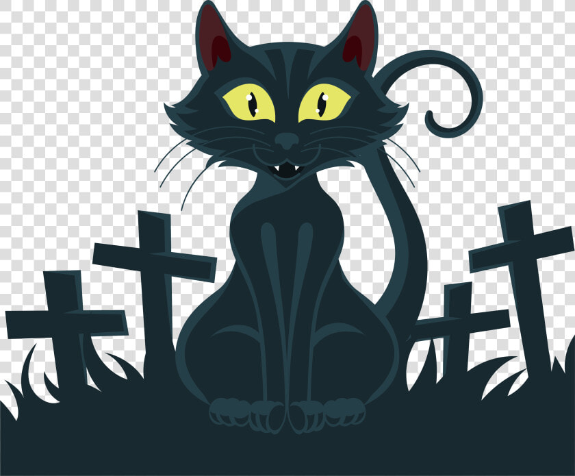 Vector Cats Wild Cat   Black Cat  HD Png DownloadTransparent PNG