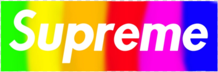  supreme  logo  bunt  colourful  rainbow  regenbogen   Graphic Design  HD Png DownloadTransparent PNG