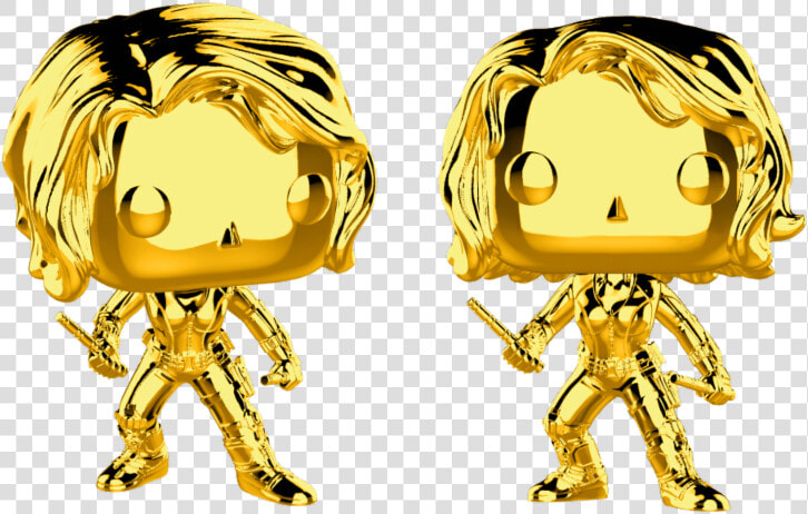 Funko Pop Black Widow 380 Gold  HD Png DownloadTransparent PNG