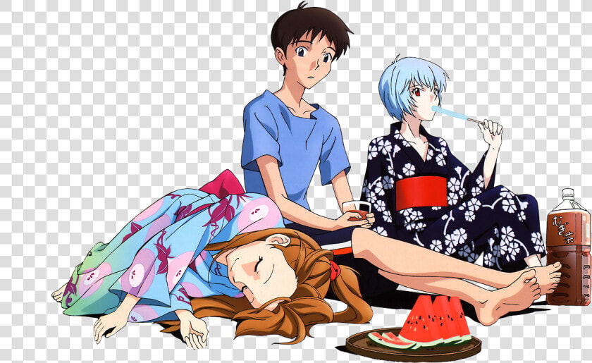 Shinji Ikari Rei Ayanami Asuka Langley Soryu Komm Susser   エヴァンゲリオン 新 劇場 版 破  HD Png DownloadTransparent PNG