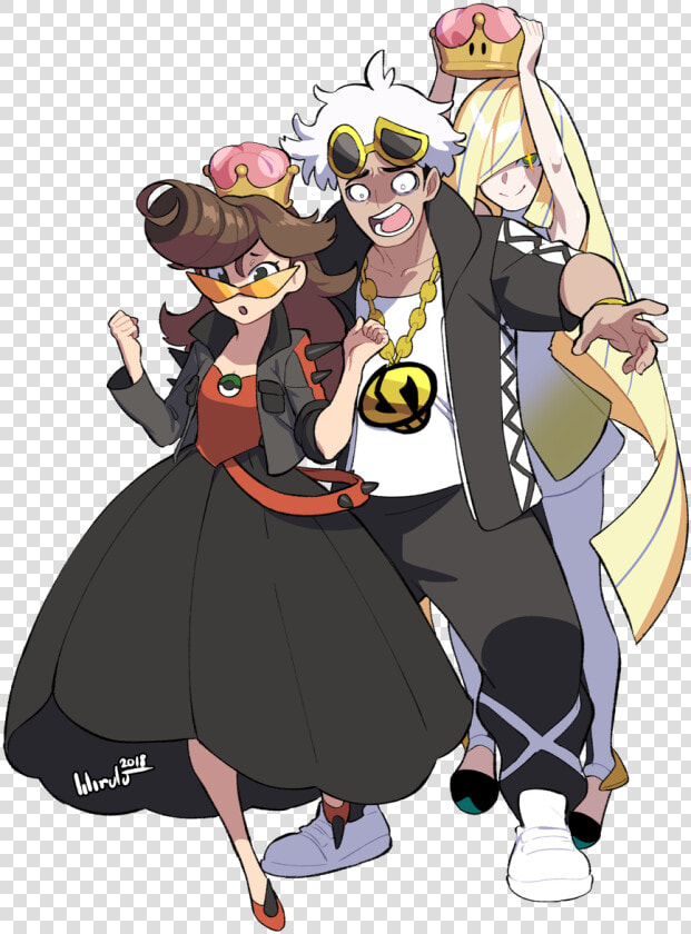 Crowning Guzma With The Super Crown  Drawn By  lilirulu   Guzma Super Crown  HD Png DownloadTransparent PNG