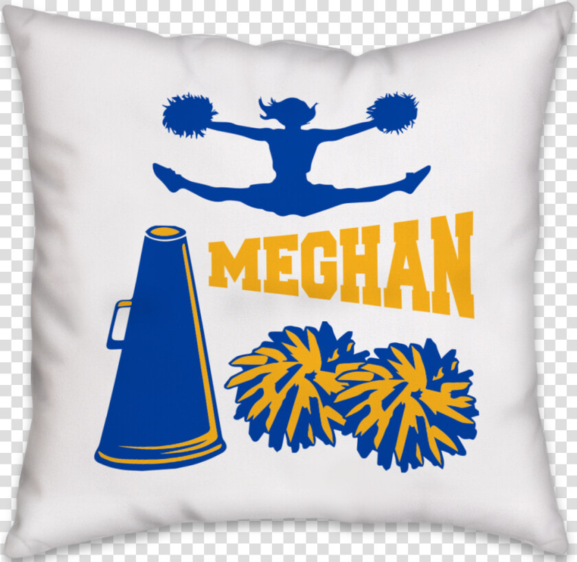 Cheer Pillow   Cheer Toe Touch Silhouette  HD Png DownloadTransparent PNG