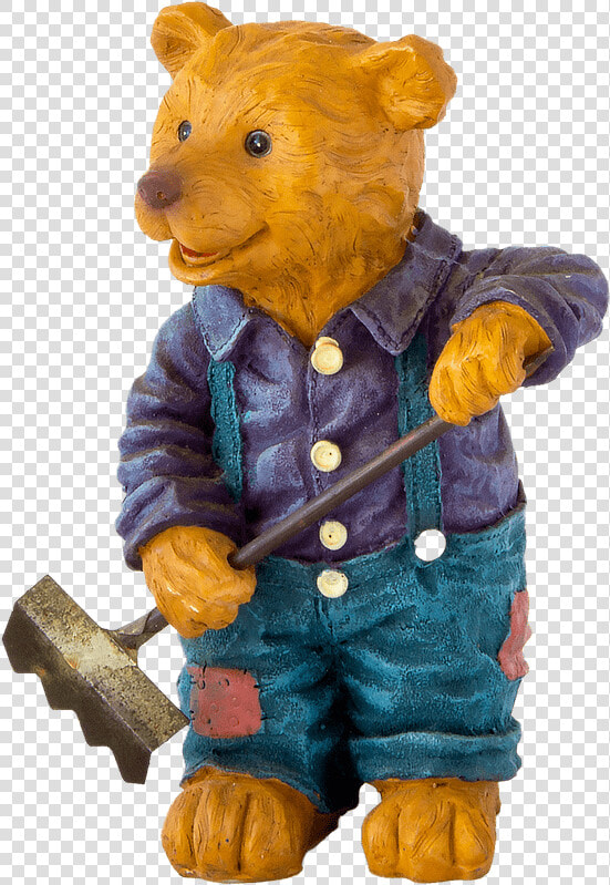 Oso Sacando Con La Pala   Clay Figure Png  Transparent PngTransparent PNG