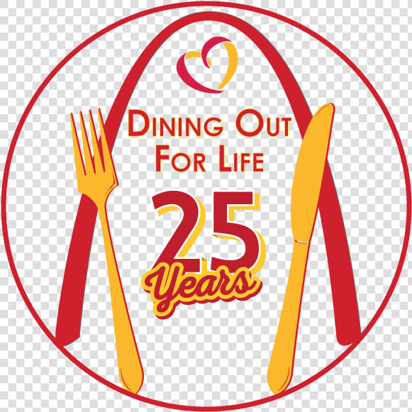 Dining Out For Life 25th Logo   テレビ  amp  オール 電化 ハウス  HD Png DownloadTransparent PNG