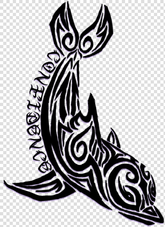 Dolphin Tattoos And Designs   Tribal Dolphin Tattoo  HD Png DownloadTransparent PNG