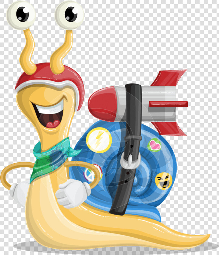 Speedy Snail Cartoon Vector Character Aka Snap The   Speedy Snail Cartoon  HD Png DownloadTransparent PNG