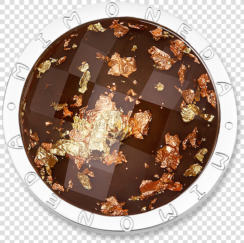 Luna Brown Stainless Steel Disc With Gold And Rosegold   Circle  HD Png DownloadTransparent PNG