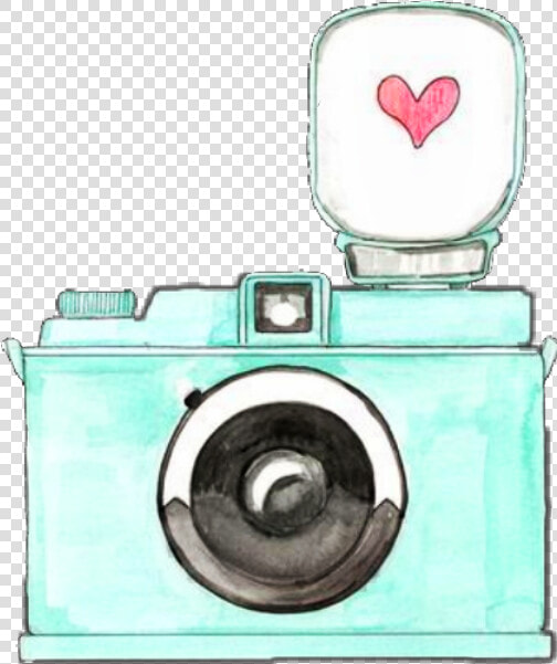  camera  photography  watercolor  vintage   Captured My Heart Art  HD Png DownloadTransparent PNG