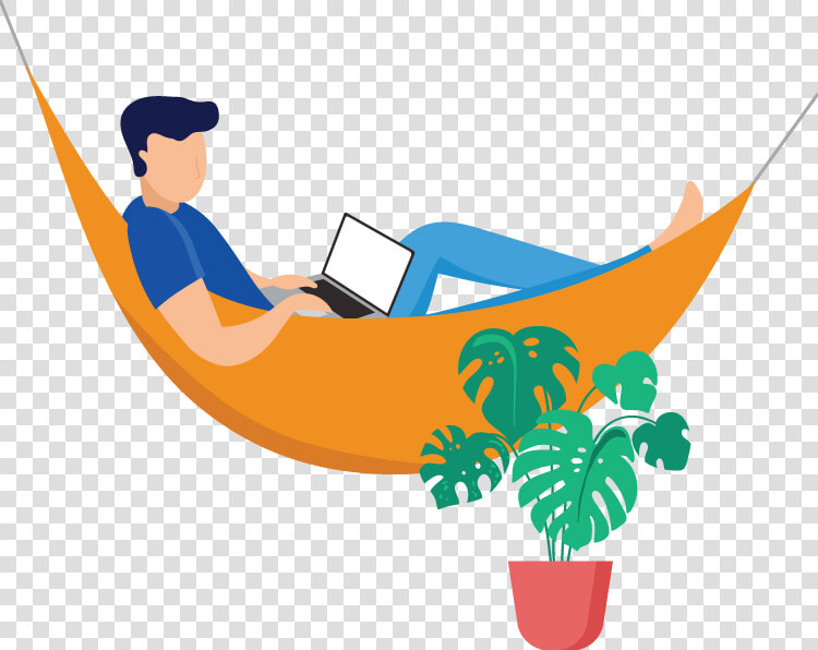 Hammock   Coworking Space Concept Illustration  HD Png DownloadTransparent PNG